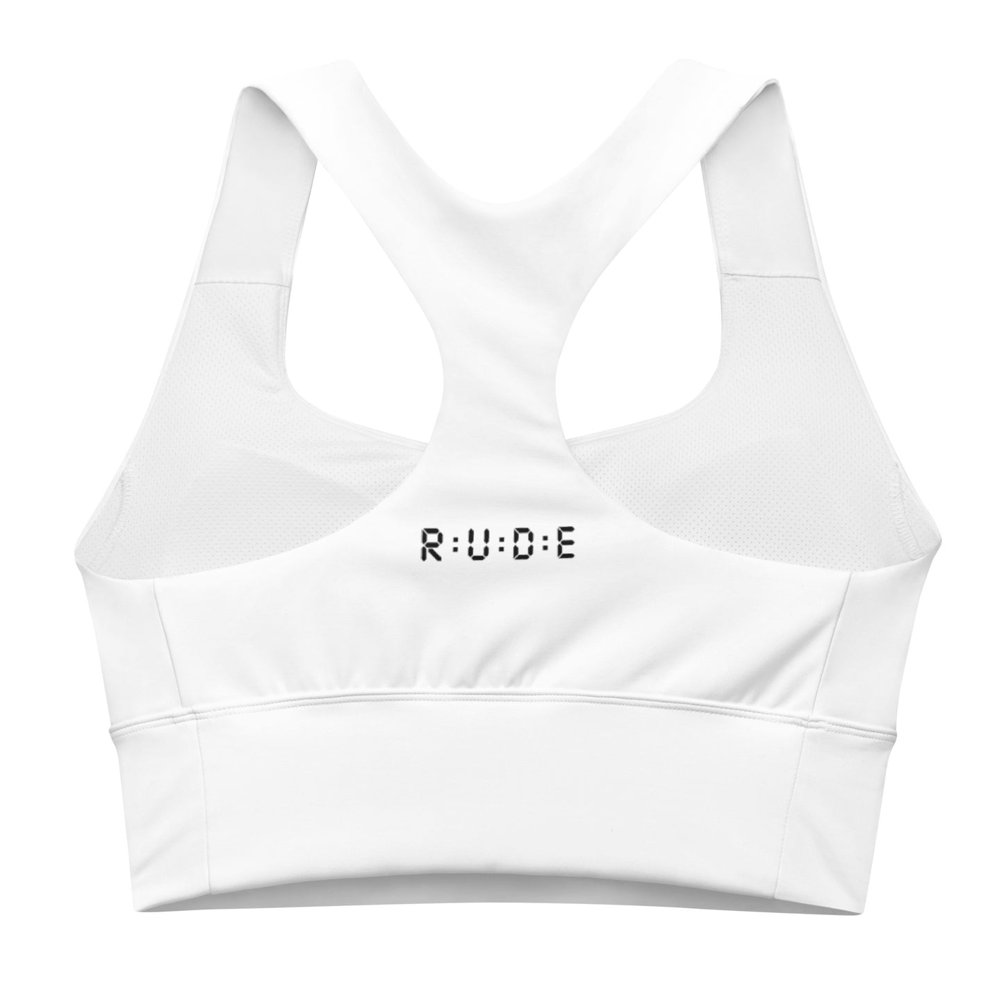 Longline sports bra in white (a perfect match with our Sports Leggings).