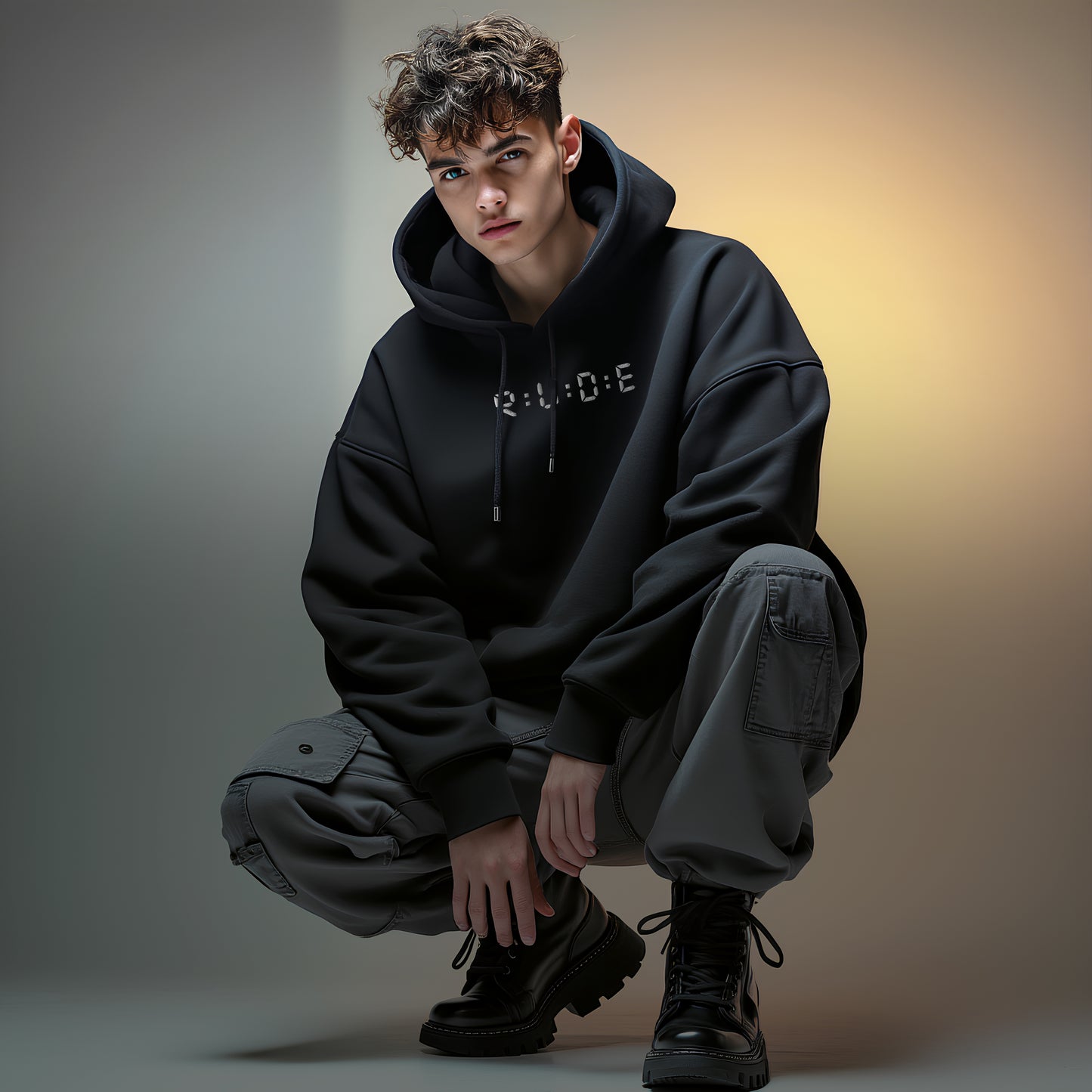 350gsm luxury cosy eco hoodie (with EMBROIDERED Black logo detail to front and printed logo to back). 85% COTTON, available in 3 colours.