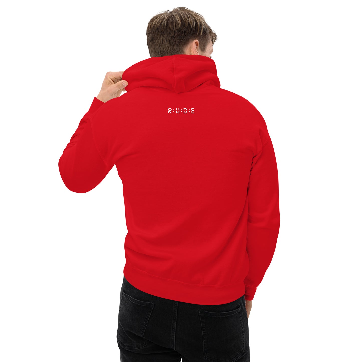 271gms blend Hoodie with drawcord (with PRINTED white logo detail to front and back) 50% COTTON 50% polyester. Available in 4 colours.
