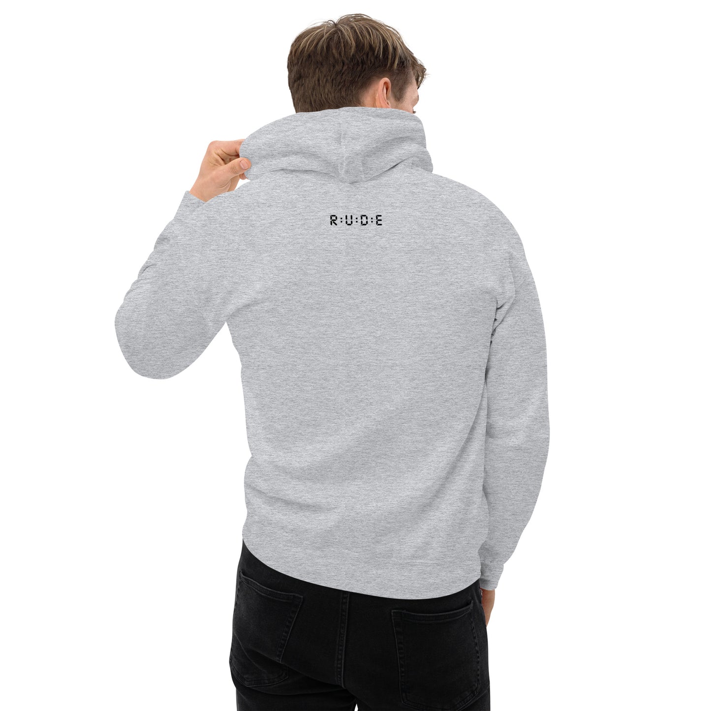 271gms blend Hoodie with drawcord (with PRINTED white logo detail to front and back) 50% COTTON 50% polyester. Available in 4 colours.