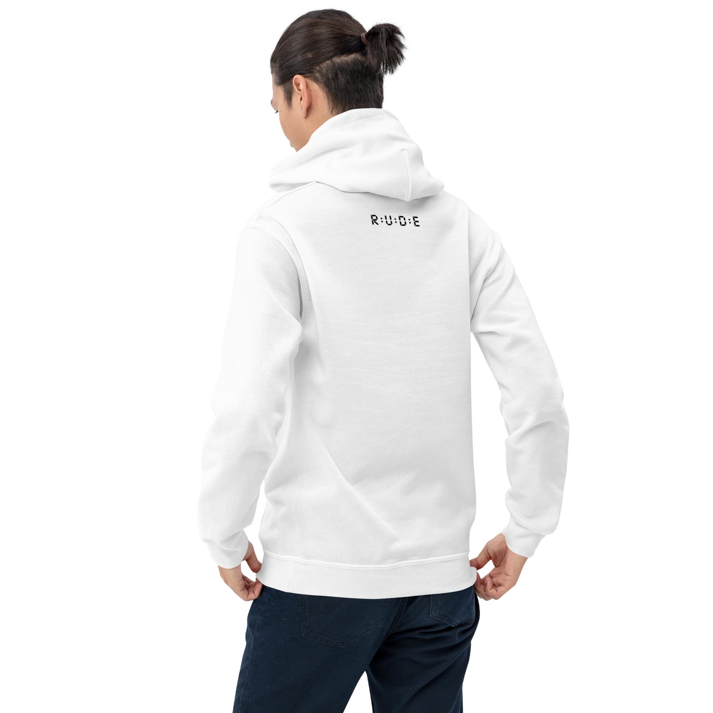 271gms blend Hoodie with drawcord (with PRINTED white logo detail to front and back) 50% COTTON 50% polyester. Available in 4 colours.