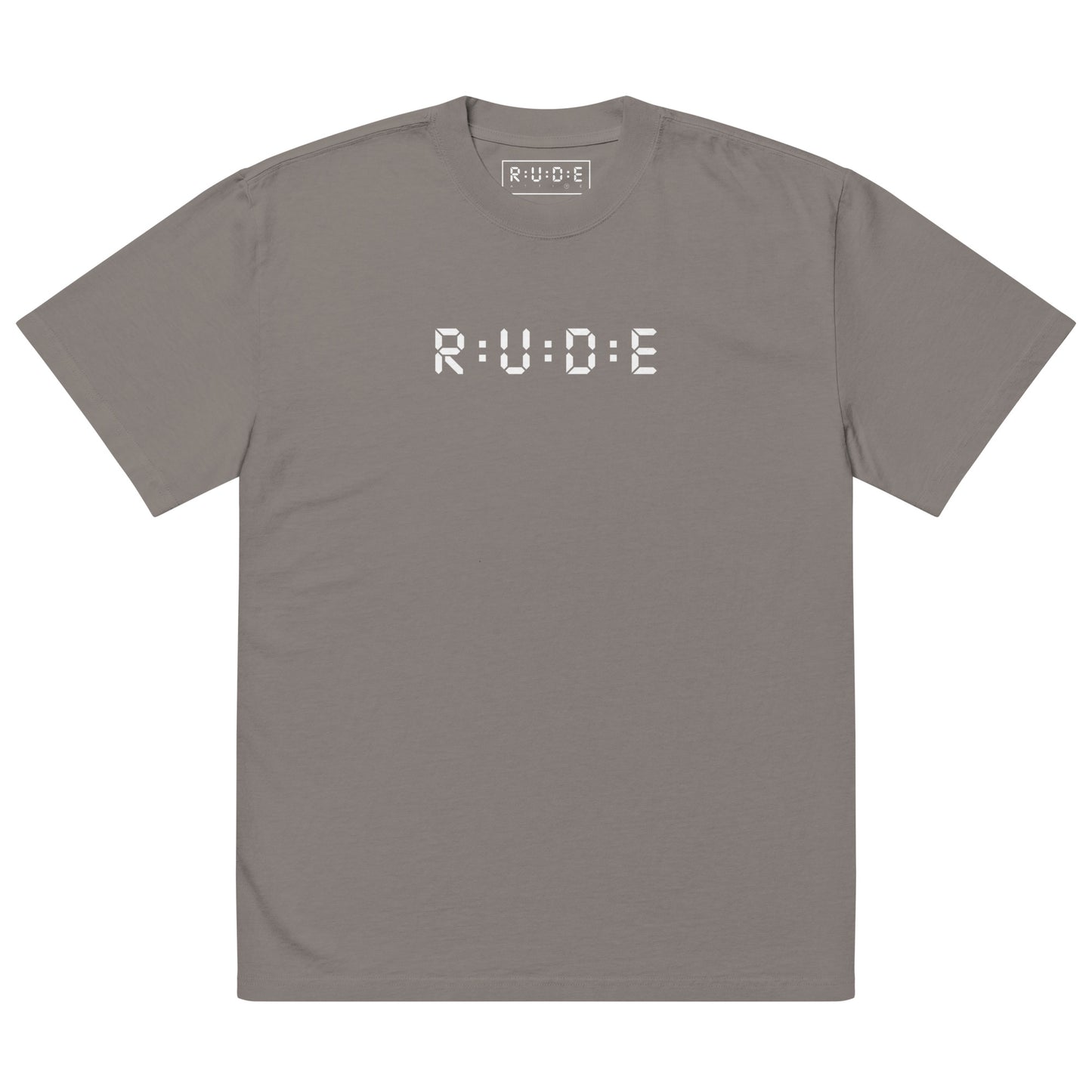 Unisex Oversized Faded T-Shirt faded grey. Washed Streetwear Tee | Rude Attire