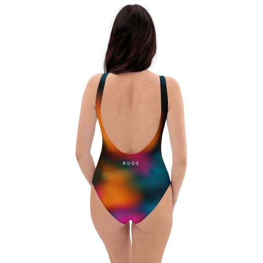 Active One-Piece Swimsuit (Solar print)