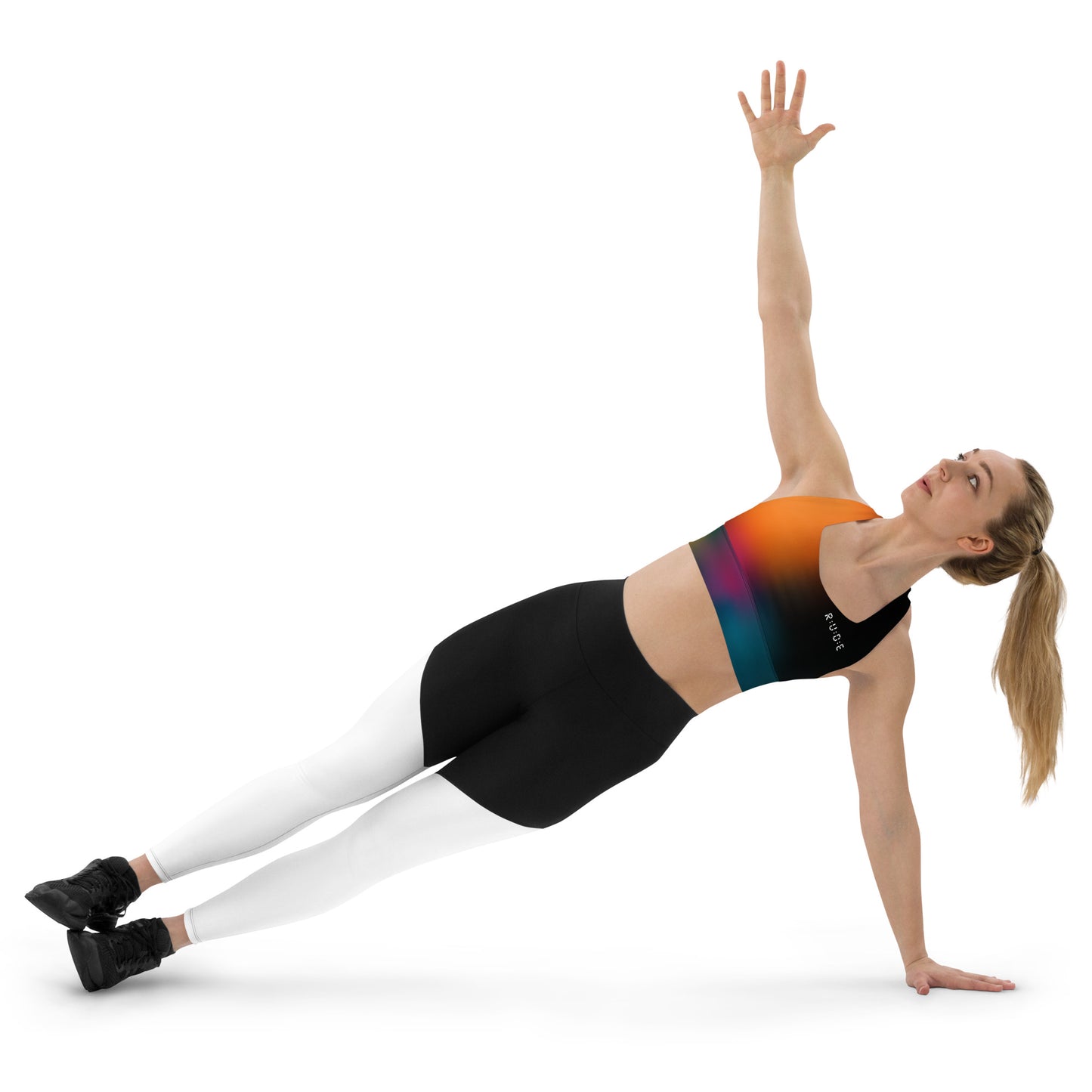 Active Longline sports bra (Solar print) goes perfectly with our Active Leggings with pockets -'Recycled'