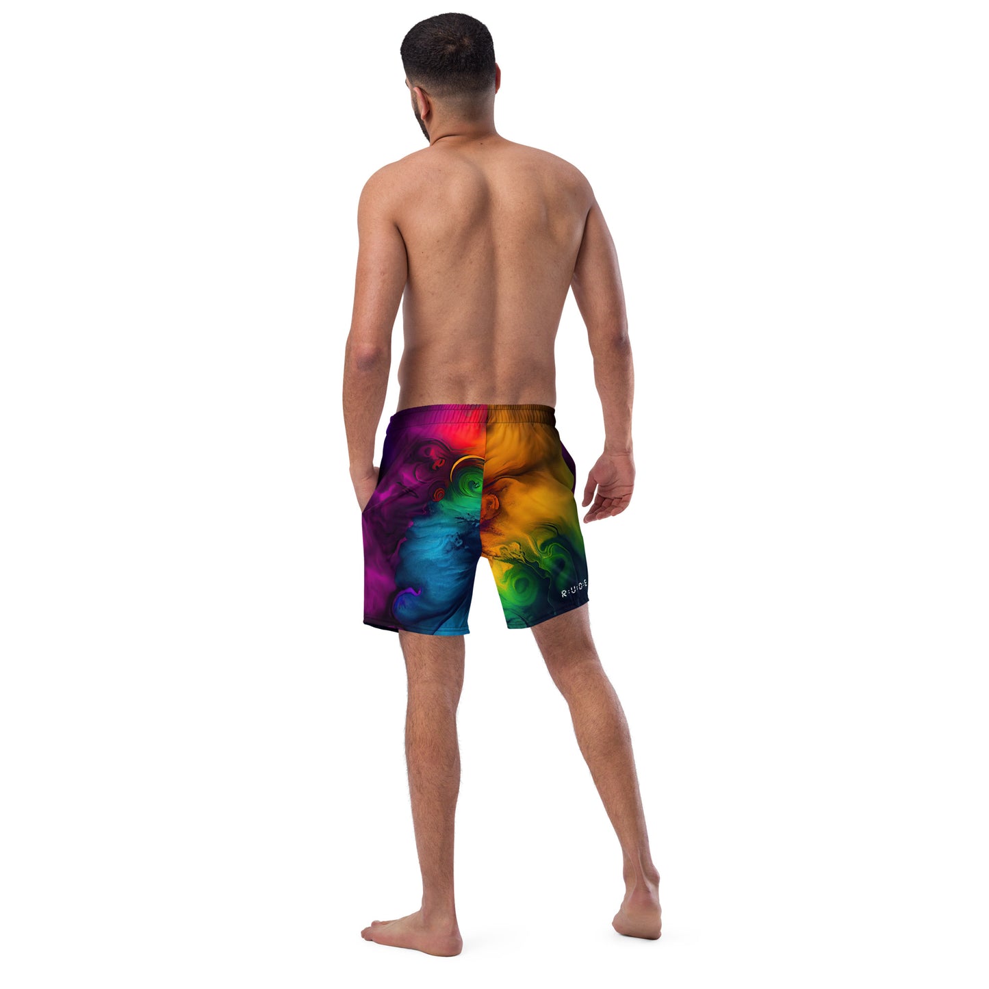 Men's Tropical Print Recycled Swim Trunks - look out for Tropical Print Crew Neck T-Shirt.