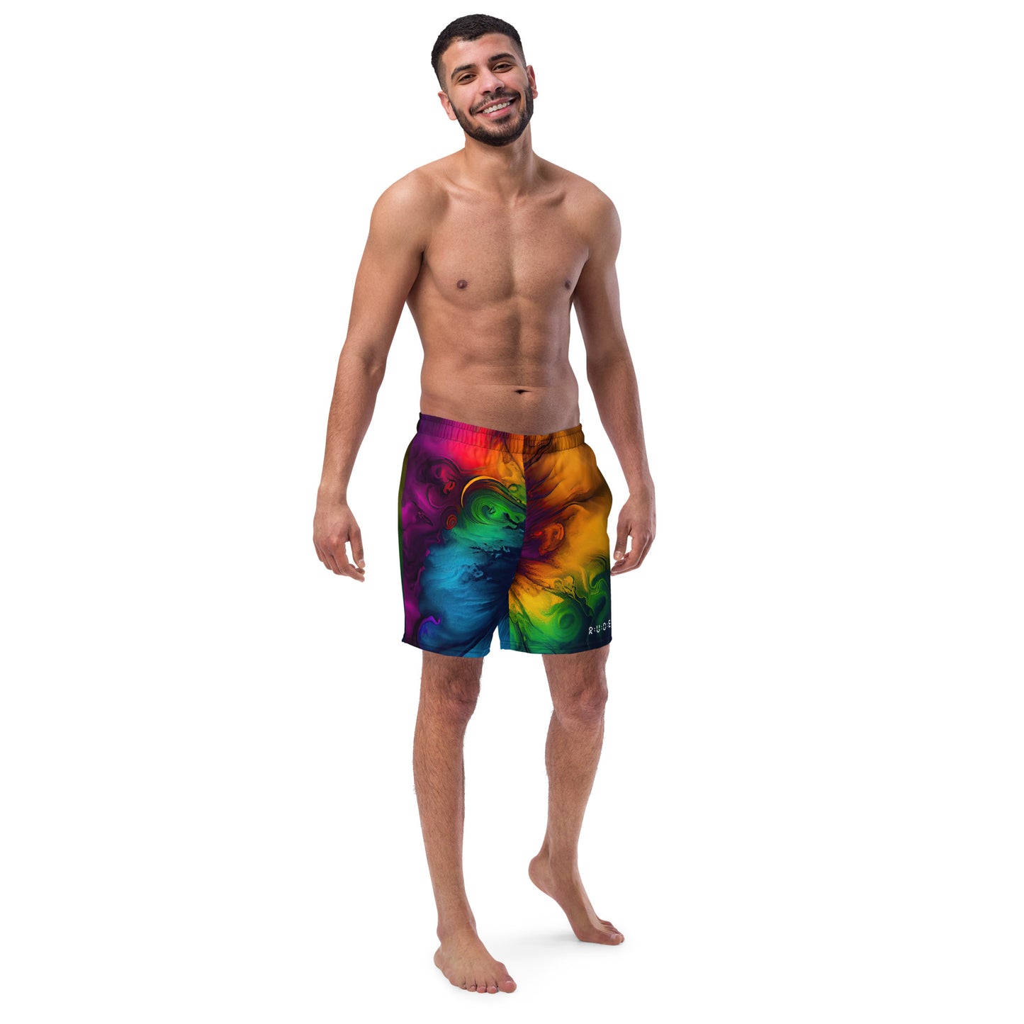 Men's Tropical Print Recycled Swim Trunks - look out for Tropical Print Crew Neck T-Shirt.