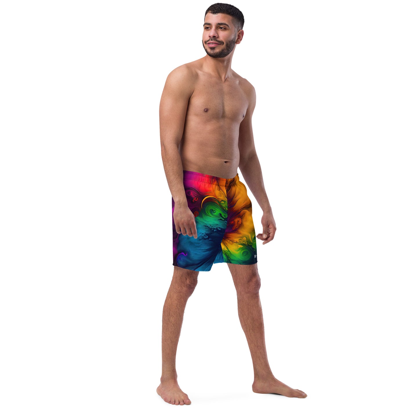 Men's Tropical Print Recycled Swim Trunks - look out for Tropical Print Crew Neck T-Shirt.