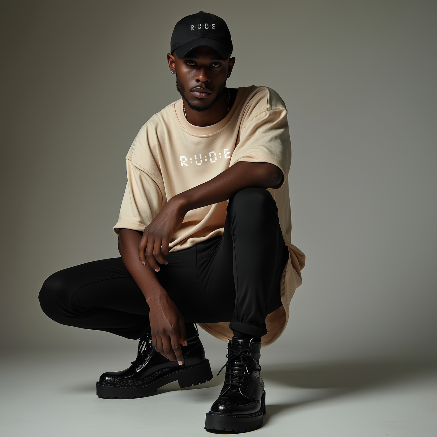 Oversized faded T-shirt in 4 colours with printed logo to front and back. 100% carded cotton. 240 gsm