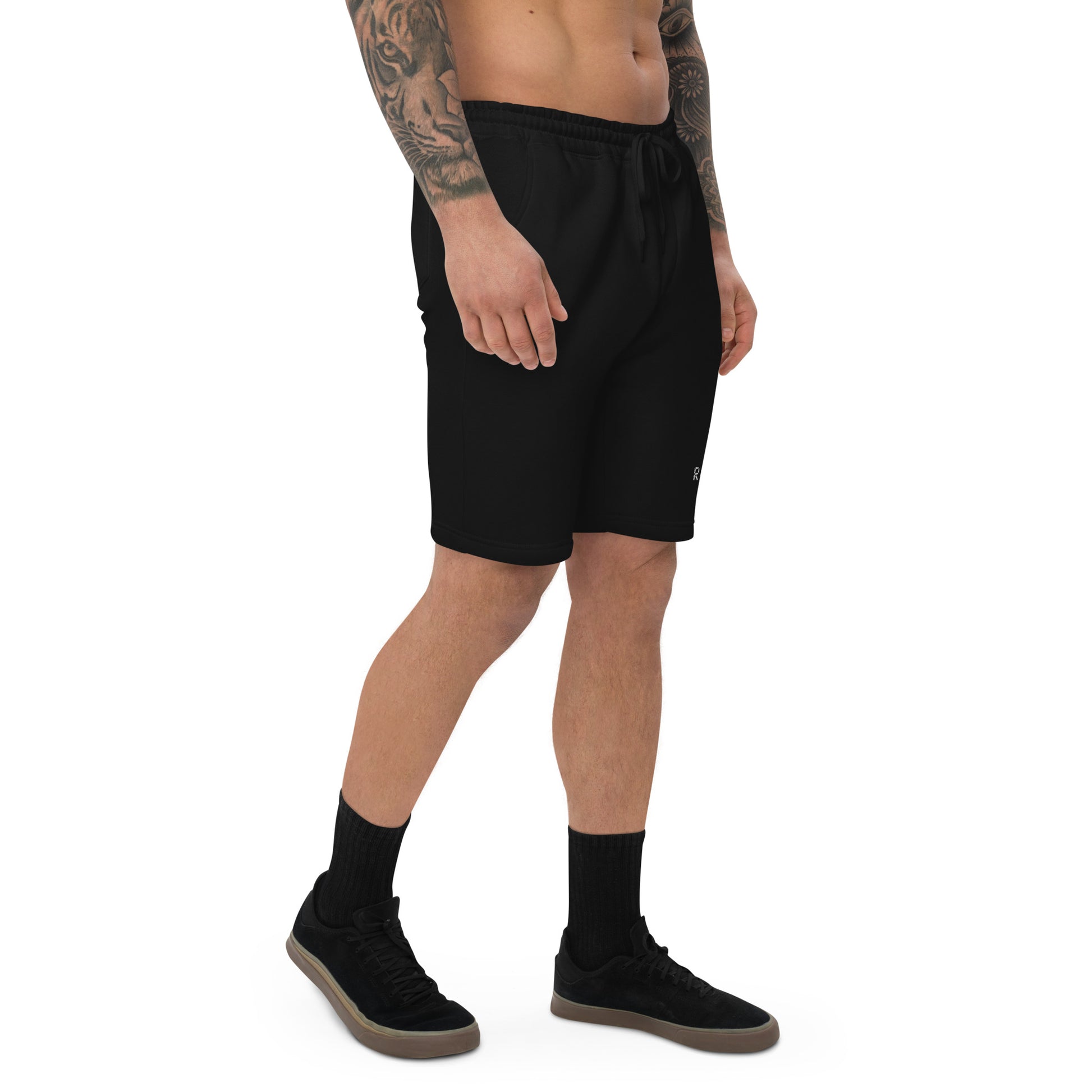 Men's fleece shorts in Black – premium streetwear shorts | Rude Attire