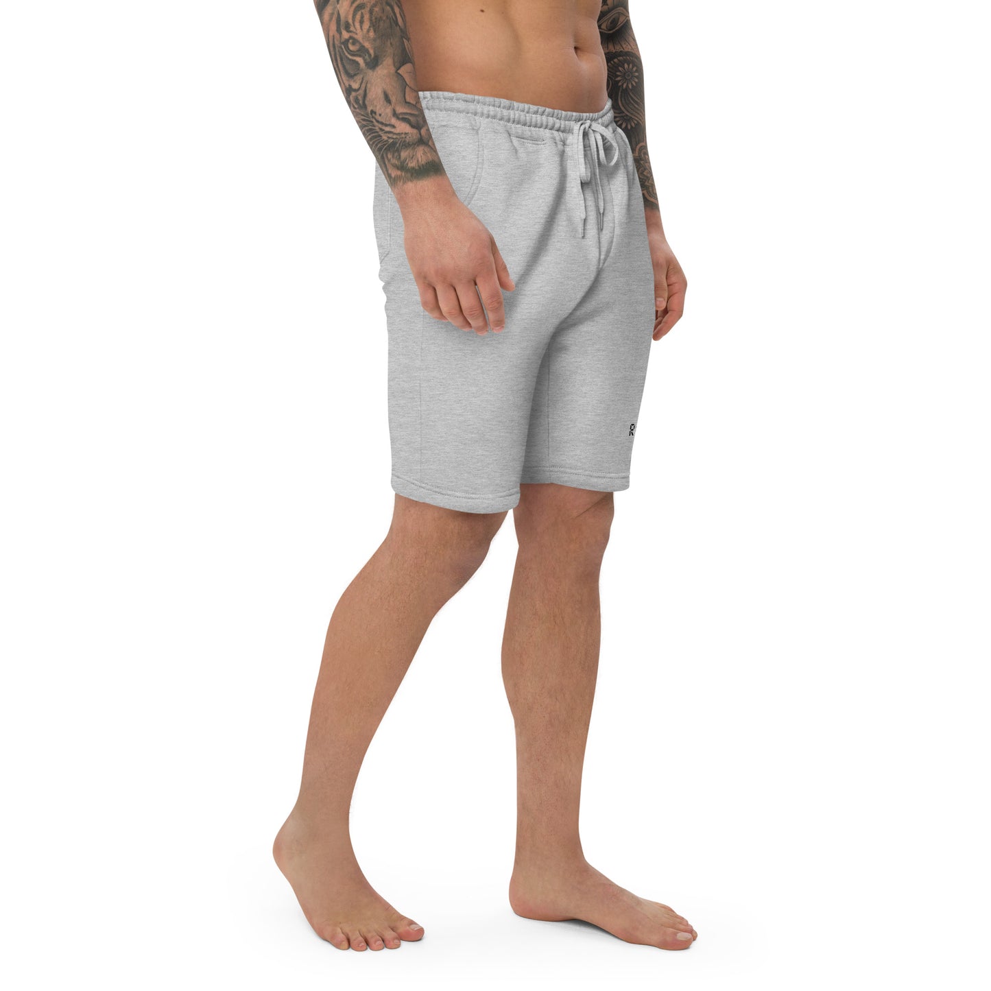 Men's fleece shorts in grey – premium streetwear shorts | Rude Attire