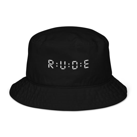 Unisex Organic bucket hat with embroidered logo to front. Available in 5 colours.