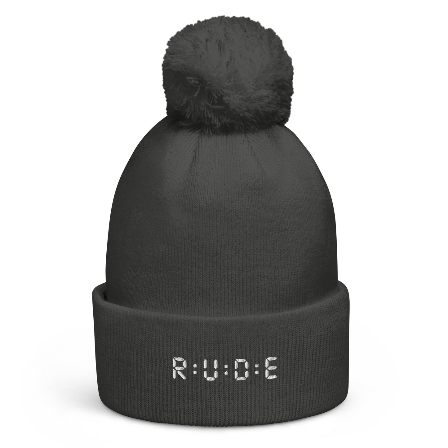 One size, Pom Pom Beanie (with EMBROIDERED logo. Available in 6 colours