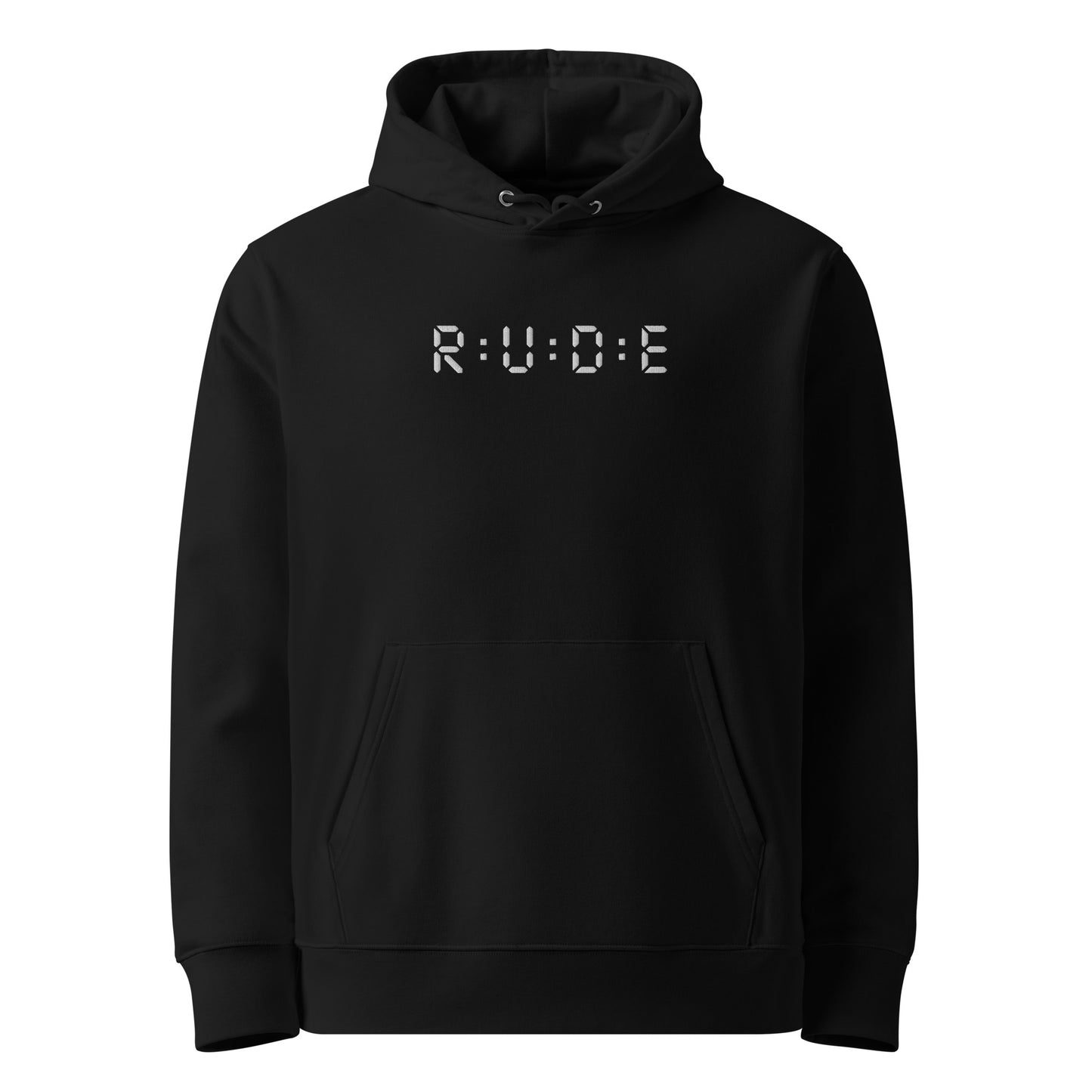 350gsm luxury cosy eco hoodie (with EMBROIDERED Black logo detail to front and printed logo to back). 85% COTTON, available in 3 colours.