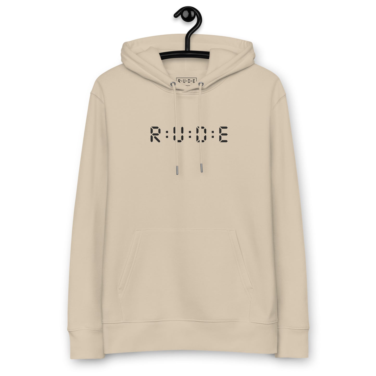 350gsm luxury cosy eco hoodie (with EMBROIDERED Black logo detail to front and printed logo to back). 85% COTTON, available in 3 colours.