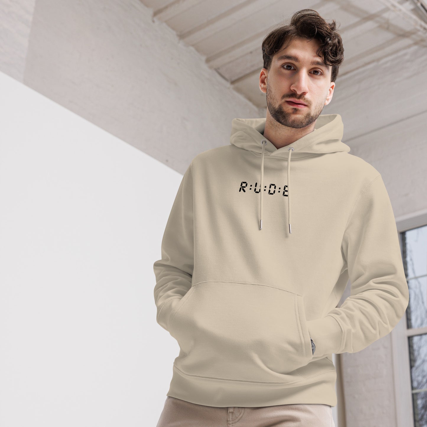 350gsm luxury eco hoodie (with PRINTED logo detail to front and back Available in 4 colours
