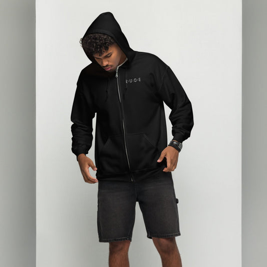 Unisex 271gms blend zip hoodie, (with EMBROIDERED logo detail to front) 50% cotton, 50% polyester, available in 4 colours.