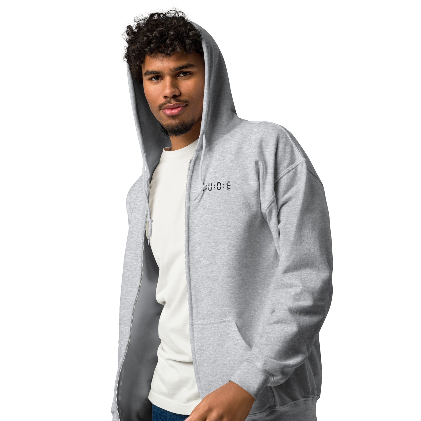 Unisex 271gms blend zip hoodie, (with EMBROIDERED logo detail to front) 50% cotton, 50% polyester, available in 4 colours.