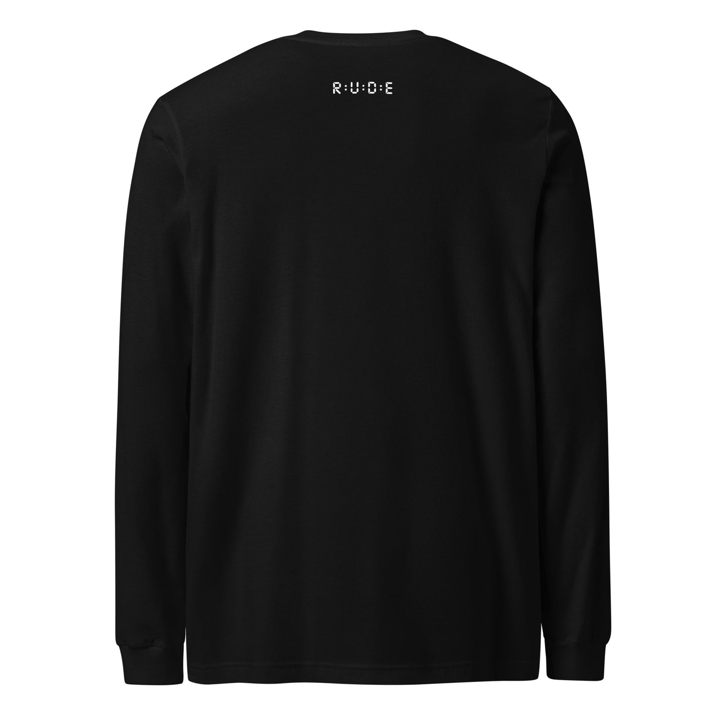 Long Sleeve Tee - 100% ring-spun cotton. in 4 colours with WHITE PRINTED LOGO to FRONT and BACK.