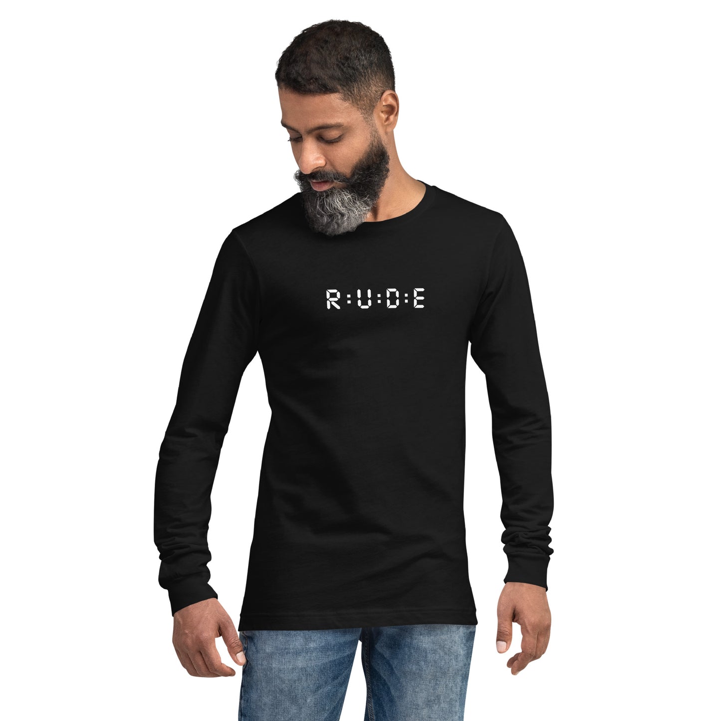 Long Sleeve Tee - 100% ring-spun cotton. in 4 colours with WHITE PRINTED LOGO to FRONT and BACK.
