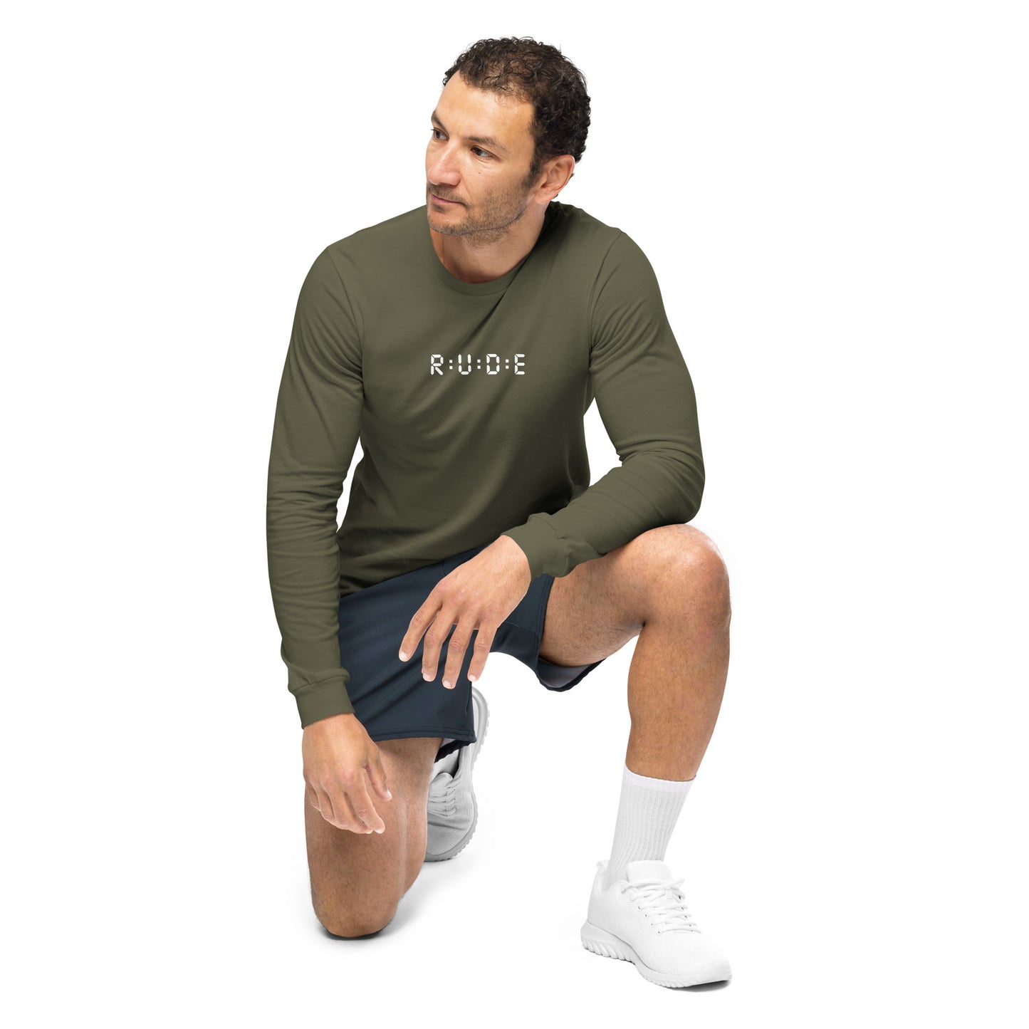 Long Sleeve Tee - 100% ring-spun cotton. in 4 colours with WHITE PRINTED LOGO to FRONT and BACK.