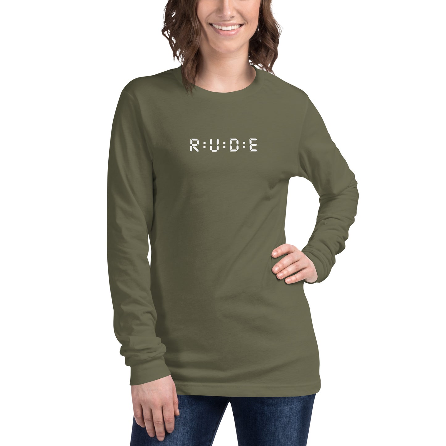 Long Sleeve Tee - 100% ring-spun cotton. in 4 colours with WHITE PRINTED LOGO to FRONT and BACK.