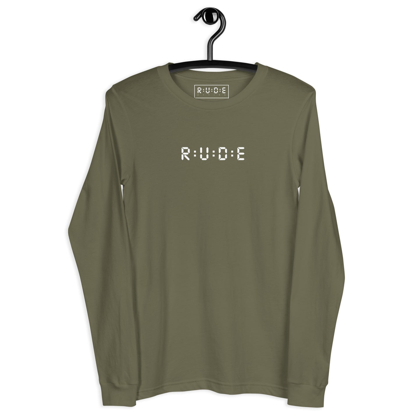 Long Sleeve Tee - 100% ring-spun cotton. in 4 colours with WHITE PRINTED LOGO to FRONT and BACK.