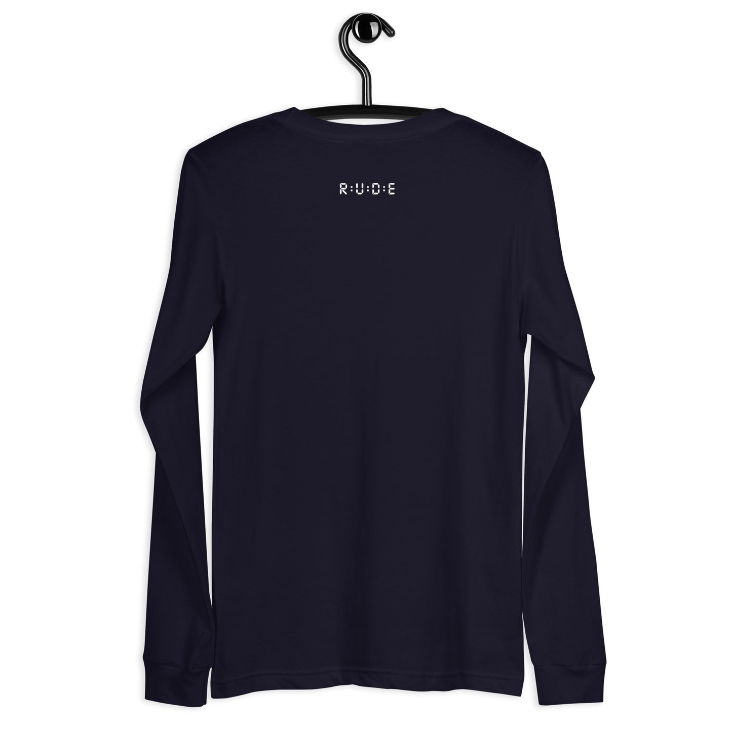 Long Sleeve Tee - 100% ring-spun cotton. in 4 colours with WHITE PRINTED LOGO to FRONT and BACK.
