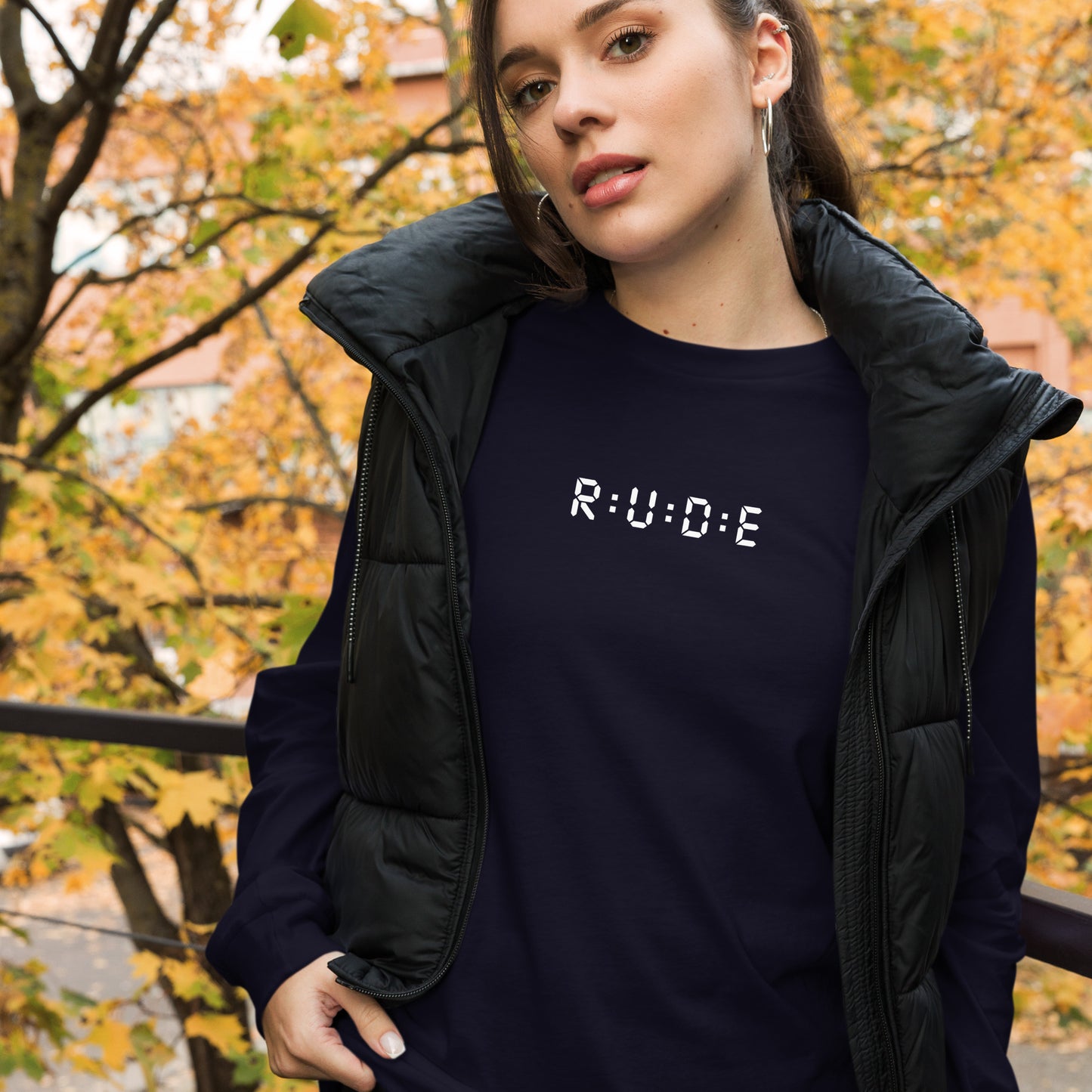 Long Sleeve Tee - 100% ring-spun cotton. in 4 colours with WHITE PRINTED LOGO to FRONT and BACK.