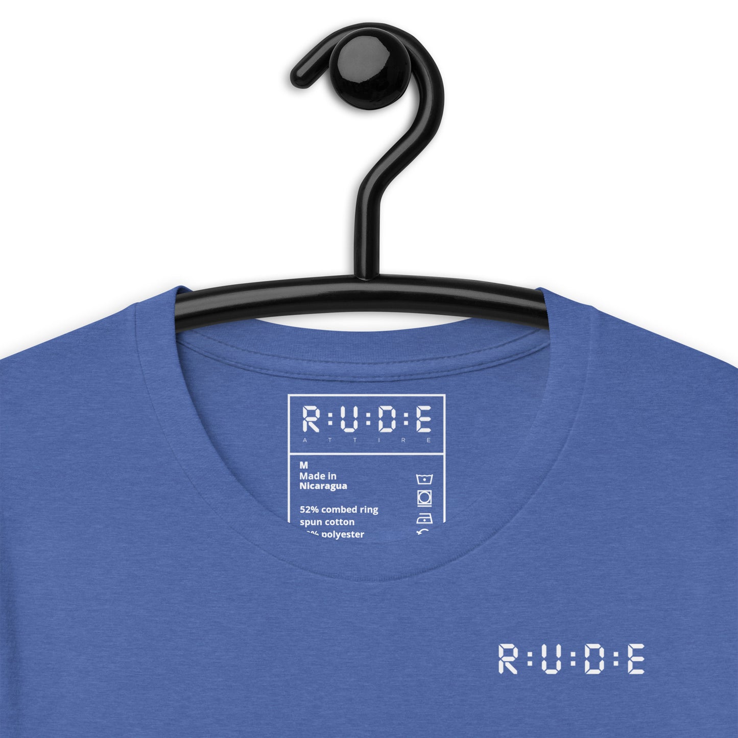 Unisex t-shirt, 100% combed and ring-spun cotton. 142 gsm. Available in 8 colours (logo PRINTED to front, back and right sleeve).